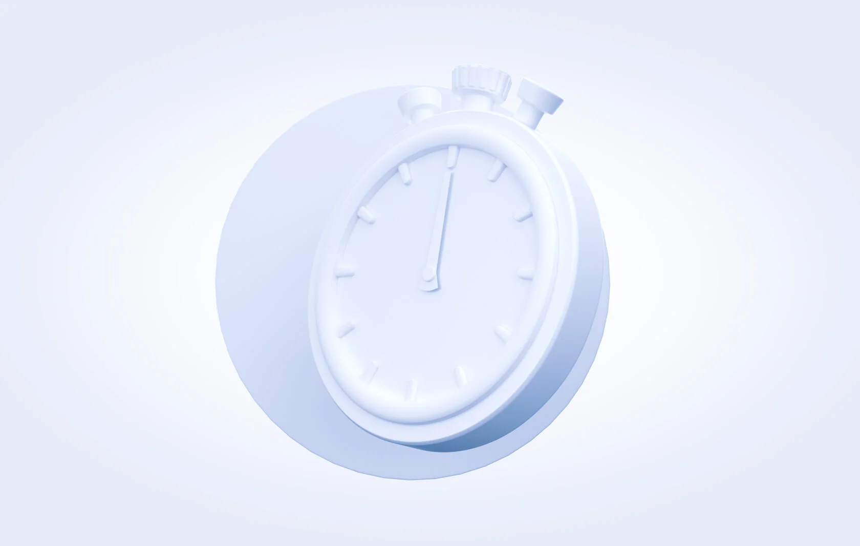 Пример 3D иконки секундомер