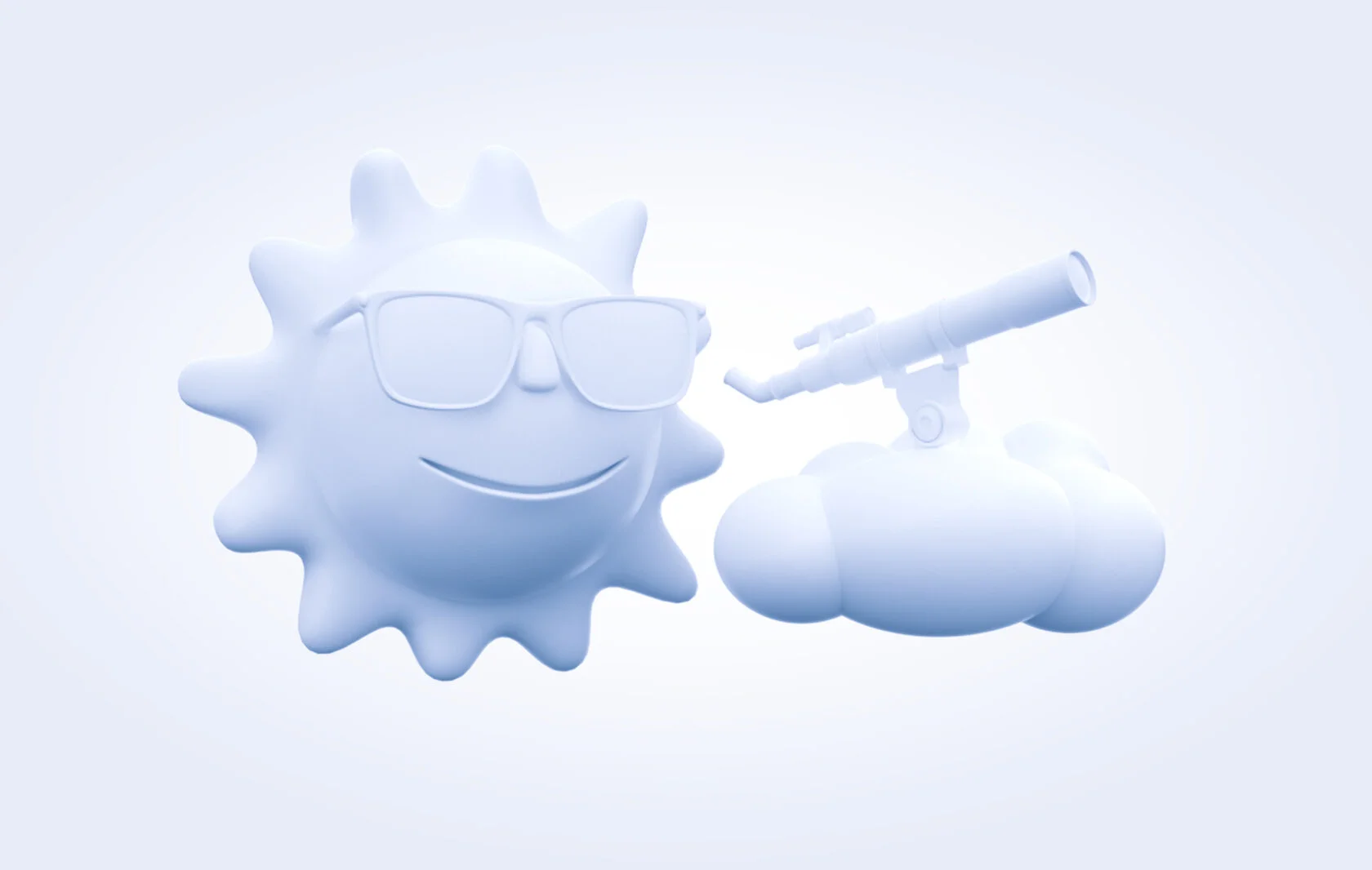 3D иконка солнца