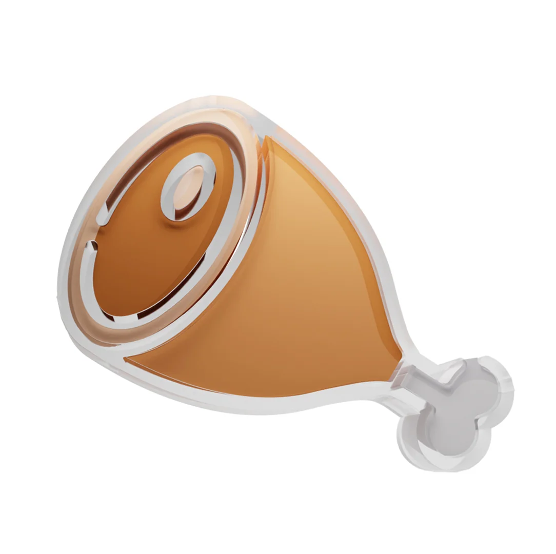 Стеклянная иконка мяса