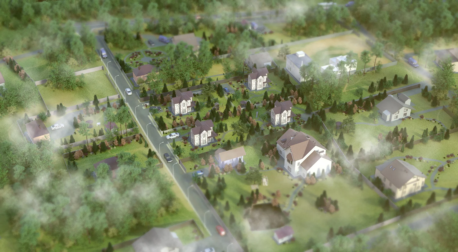 Элементы благоустройства - в 3D плане