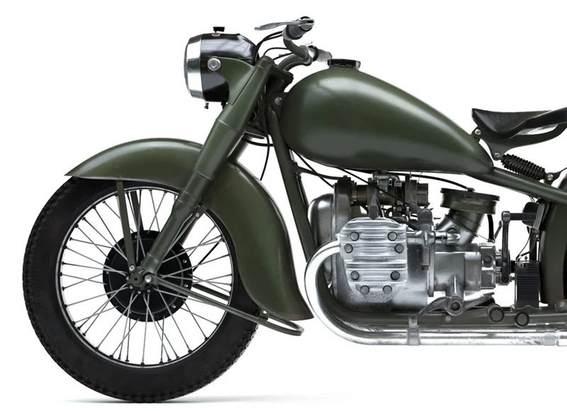 Визуализация мотоцикла в 3D